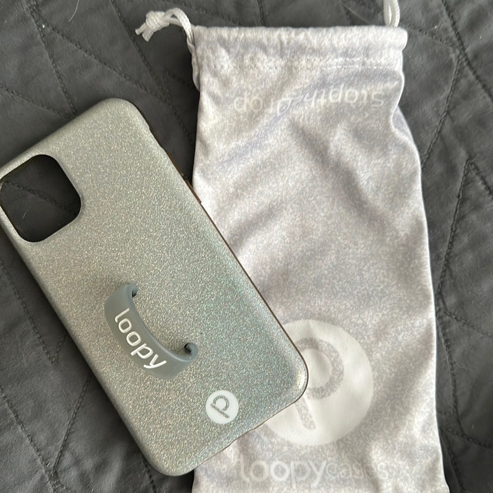 Loopy Original iPhone 11 Pro (5.8" Screen) Sparkle Silver / Righty